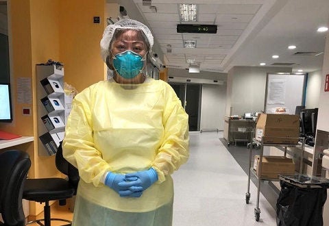ANC Pui Leng is trained to handle patients requiring specialised life support.