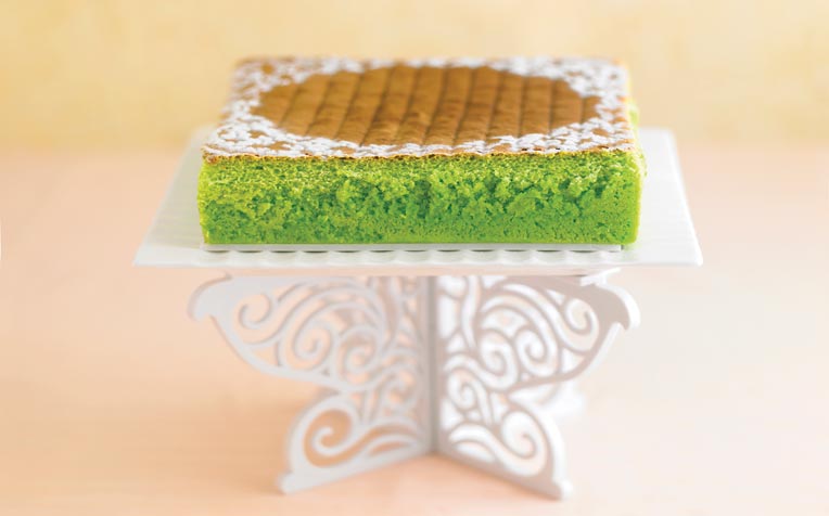 Pandan Coconut Sponge Cake