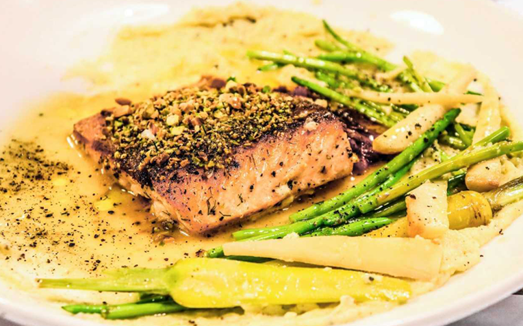 My Best Healthy Recipe - Healthy Pan Seared Salmon Fillet with Nuts, Spices, Herbs and Veggies - Luke Elijah Lim