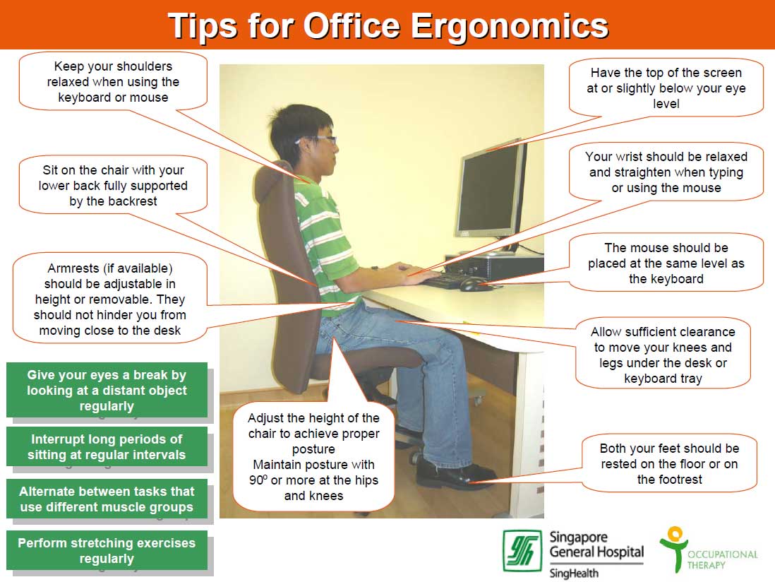 Tips for Office Ergonomics