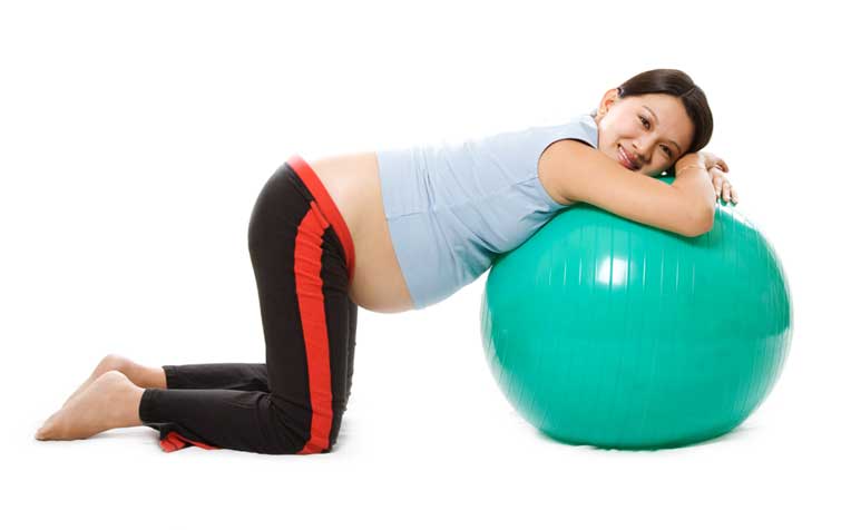 Exercise for pregnant woman. Sport during pregnancy. Idea of