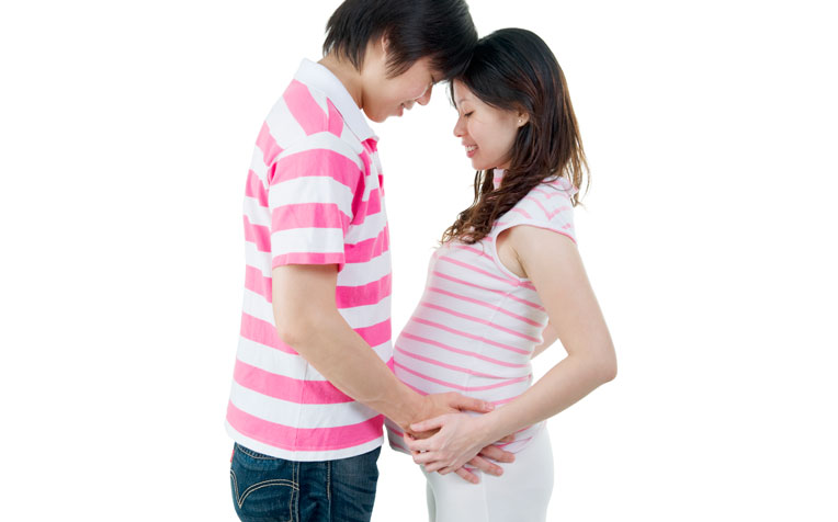 The risk of miscarriage lowers as the pregnancy advances.