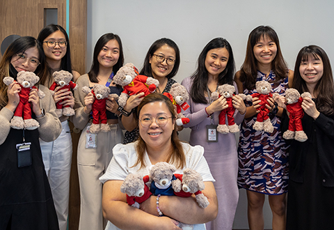 Cuddly bears for staff donors with big hearts