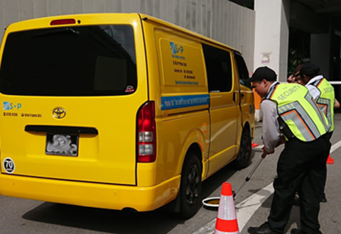 Inaugural vehicule drill on SGH campus