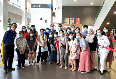 Staff volunteers stepped up to take on duties at visitor screening stations