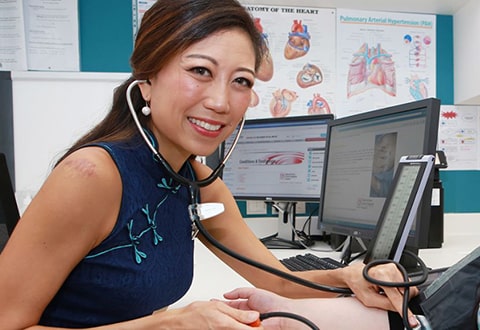 Prof Carolyn Lam in NHCS Clinic