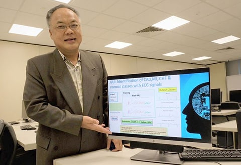 NTU Professor Eddie Ng with AI tool collaboration for reading heart ECGs
