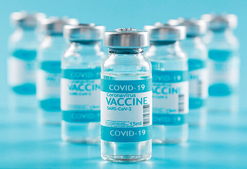 covid-19 vaccine bottles